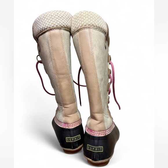 Stylish Women's Boots with Pink Laces - Picture 5 of 7